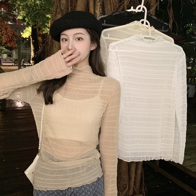 2021年秋装女漂亮气质上衣打底衫