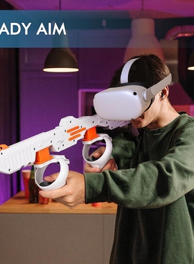 适用quest2代白橙色VR游戏手柄一体机支架vr虚拟互动配件支架