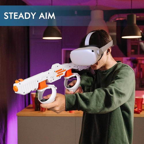 适用quest2代白橙色VR游戏手柄一体机支架vr虚拟互动配件支架