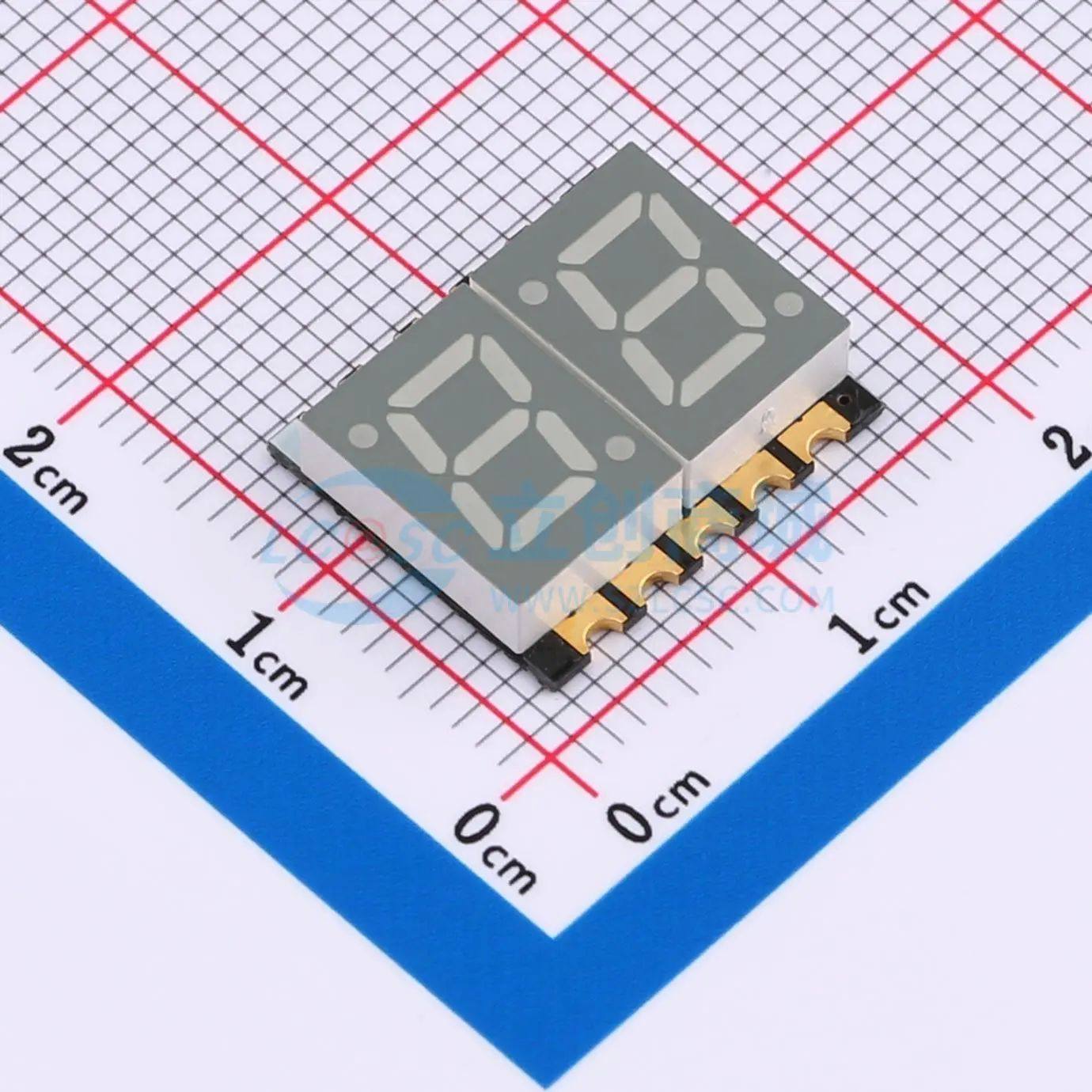 GS2821AB-G SMD,15.2x13mm贴片LED数码管可开票