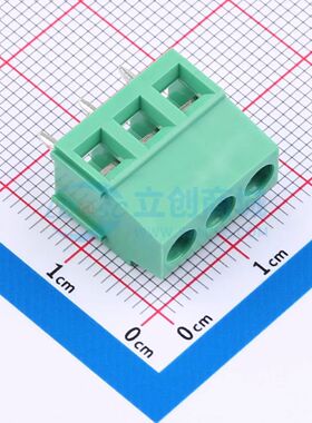 WJ500V-5.08-3P螺钉式接线端子5.08mm 1x3P直插绿色 可开票