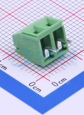 WJ124-3.81-2P螺钉式接线端子3.81mm 1x2P直插绿色 可开票