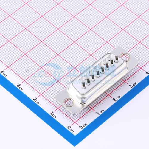 X0115FT7W1 焊线式插件 D-Sub/VGA连接器 15P 母座可开票