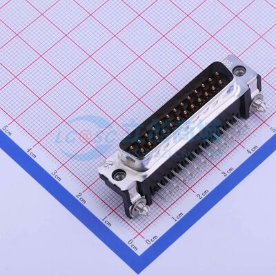 5747842-4 弯插 D-Sub/VGA连接器 25P 公座2排可开票
