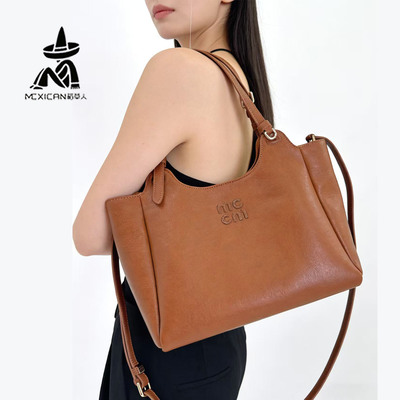 稻草人女包2026春新款专柜同款托特大容量手提单肩hobo包菜篮子包