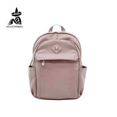 稻草人女包双肩背布包2025新款时尚休闲百搭高级印花旅行外出背包