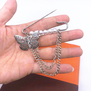 腰围收腰神器链条别针腰带女装饰百搭配饰牛仔裤裙子裤腰大改小潮