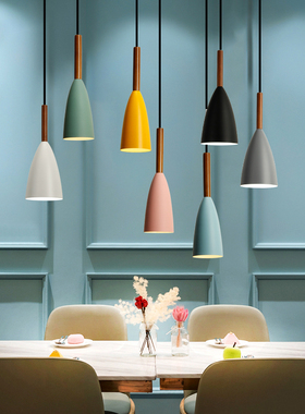 北欧灯餐灯餐厅灯歺厅吊灯厨房床头现代简约三头led吧台餐桌饭厅