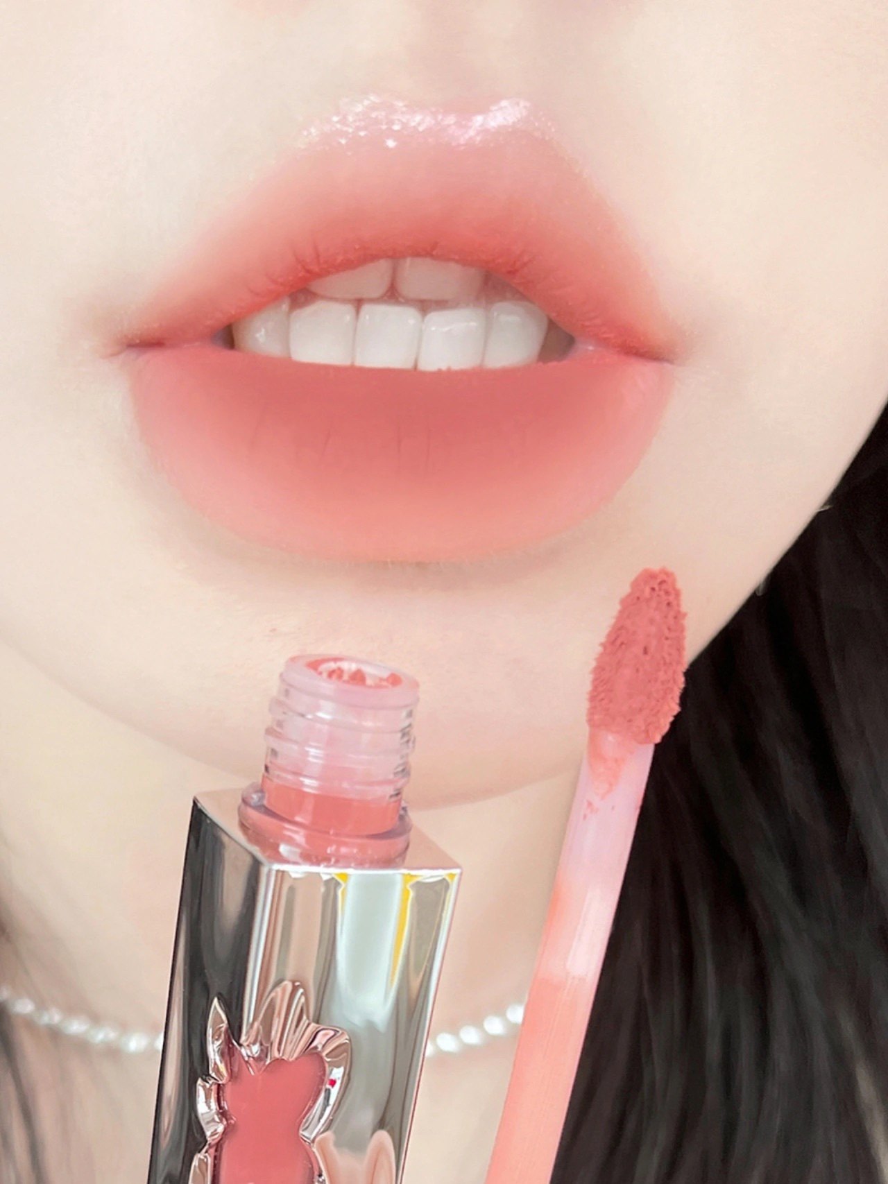 小奥汀澳丁花心唇泥腮红02玫瑰花礼盒雾面哑光唇膏女显白纯欲小众