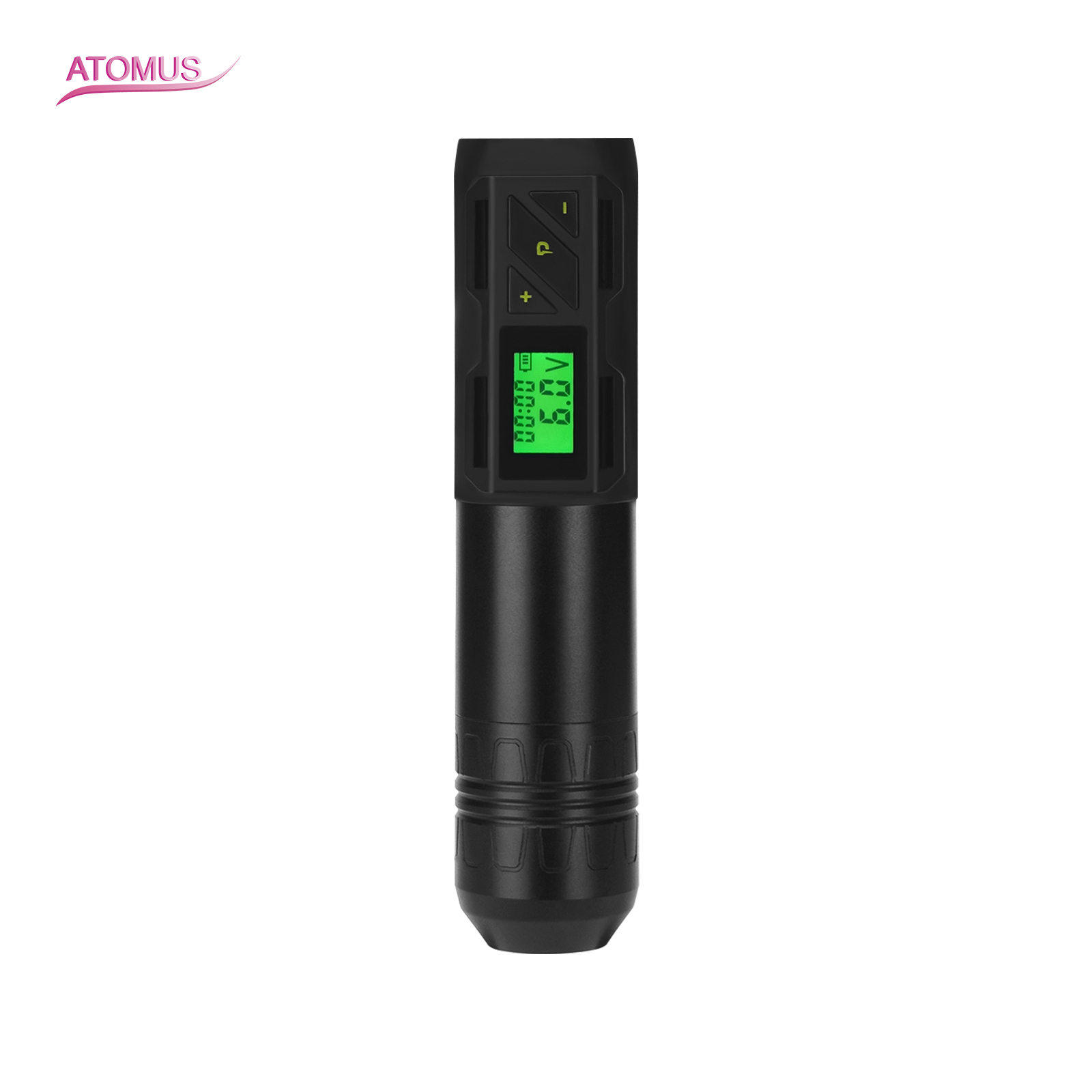 莲花计时显示屏可调节无线电源长笔式纹身机器充电使用迷你电池笔