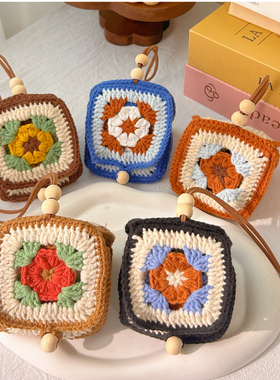 祖母格钩针耳机包diy材料
