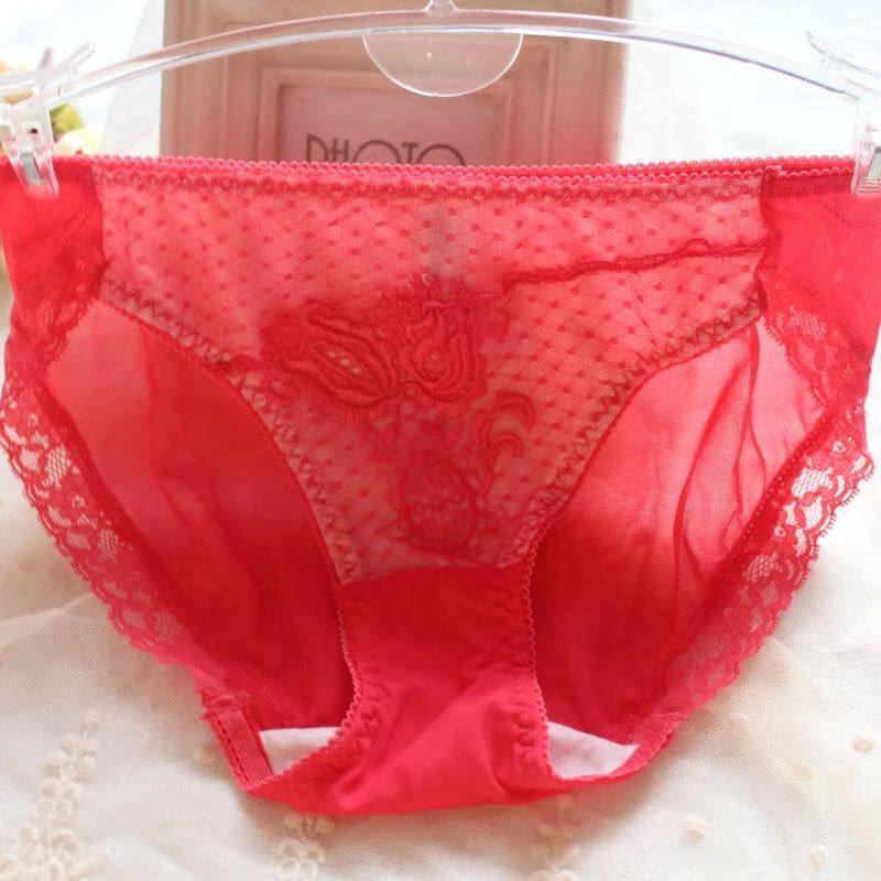 5条包邮 外贸原单红色本命年性感网纱无痕中腰舒适女内裤三角裤,女士内衣/男士内衣/家居服,女三角裤,淘宝优惠券,粉丝福利购,淘宝优惠卷