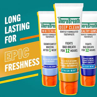 美国邮购TheraBreath 清新口气 Breath Dry Mouth除口气牙膏包邮