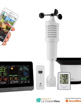 La Crosse Technology C83100无线气象站温度计湿度计风雨计WiFi