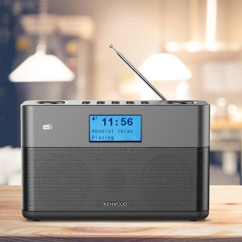 Kenwood凯伍德智能互联网收音机FM闹钟移动便携式蓝牙重低音音响