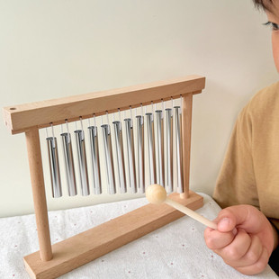 儿童早教打击乐器手敲风铃益智锻炼精细动作培养音乐兴趣互动玩具