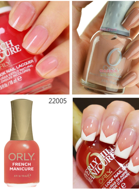 美国ORLY指甲油透果冻 西瓜红健康法式底色22055显白咖啡色女透明