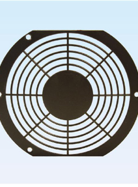 172黑色塑胶单片网 轴流风扇防护罩 塑料网 孔距162mm风机保护网