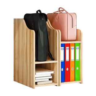 办公室包包收纳盒神器工位桌下置物架放书包架子桌面文件夹收纳柜