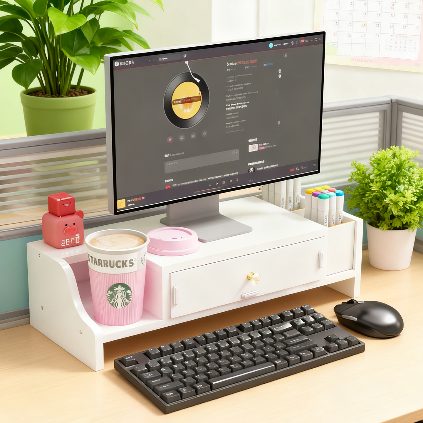 桌面收纳电脑显示器增高置物架