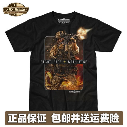 7.62Design纯棉印花军迷战术T恤