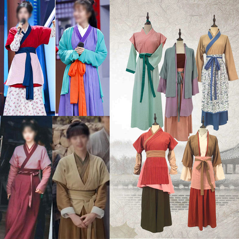 古装女百姓平民村姑夫人小姐丫鬟孙二娘潘金莲演出服装复古工作服