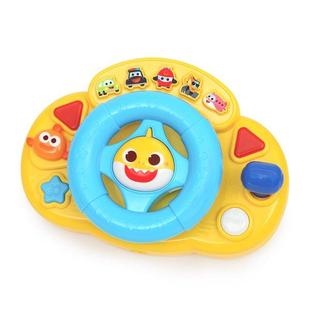 韩国碰碰狐pinkfong鲨鱼宝宝模拟汽车驾驶带儿歌方向盘推车挂件