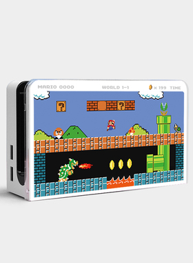 原创任天堂switch oled底座NS透明保护壳马里奥Dock充电底座壳