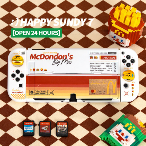 复古汉堡薯条/Switch保护壳