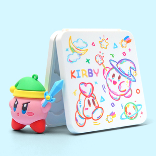 原创任天堂Switch2卡盒磁吸ns游戏卡带收纳盒卡比oled硅胶卡盒