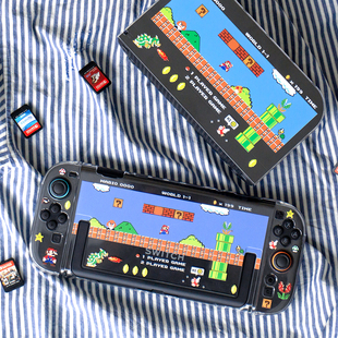 原创任天堂switch2保护套马里奥switch2代保护壳NS2硬壳手柄透明
