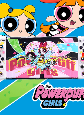 原创任天堂switch2保护壳switcholed保护壳小女警NS2代保护套透明