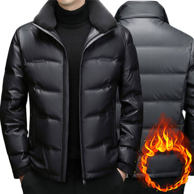 独特超好看外套高质量欧韩货高端皮衣2025超火男款羽绒服男士2026