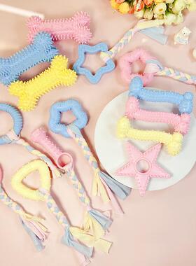 跨境 新款狗狗玩具TPR材质磨牙耐咬不烂骨头中小型犬自嗨宠物用品