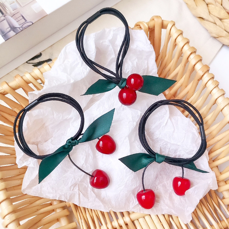 小清新樱桃发绳扎头发皮筋可爱少女甜美发圈水果韩版网红百搭发饰|msdalam kategori Aksesori/Barang Kemas Fesyen, Aksesori rambut - dari Buy2taobao.com untuk memberikan perkhidmatan ejen Taobao profesional membeli