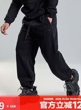 MUSCLEDOG肌肉狗 350g双面绒运动休闲长裤男美式潮流宽松健身裤