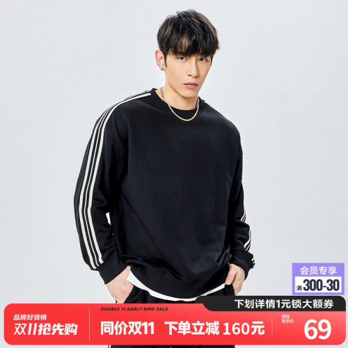 运动卫衣MuscleDog健身圆领男