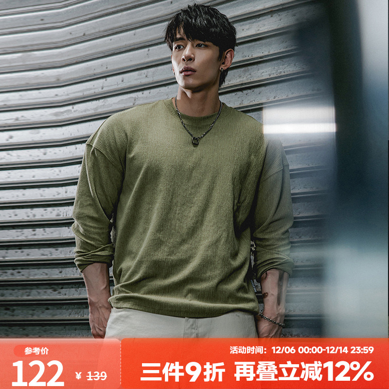 肌肉狗舒适亲肤潮牌新品长袖T恤