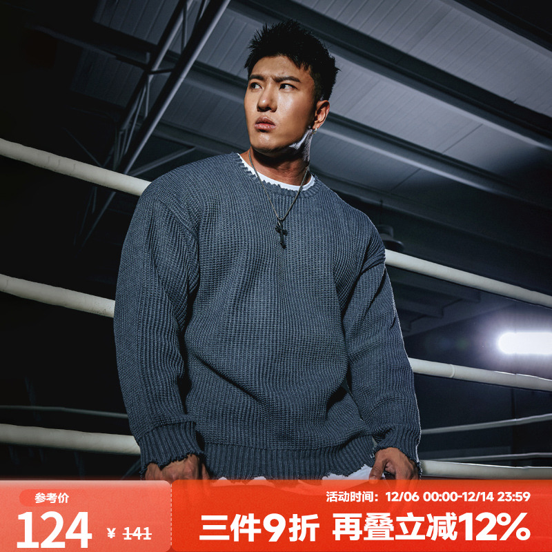 *EVAE+MOB宽松圆领男套头