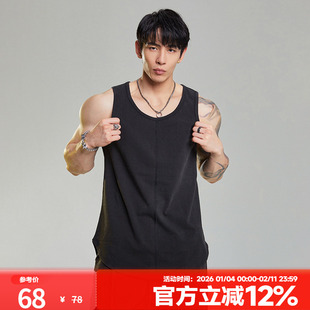 MUSCLEDOG x GLAMOROUS YTTRIUM 联名款 夏季洗水健身运动背心男