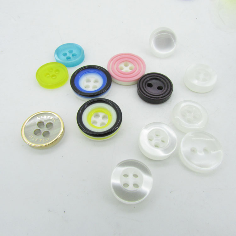 钮扣扣子专卖白色衬衫纽扣女装男装通用彩色衬衣扣袖口纽扣