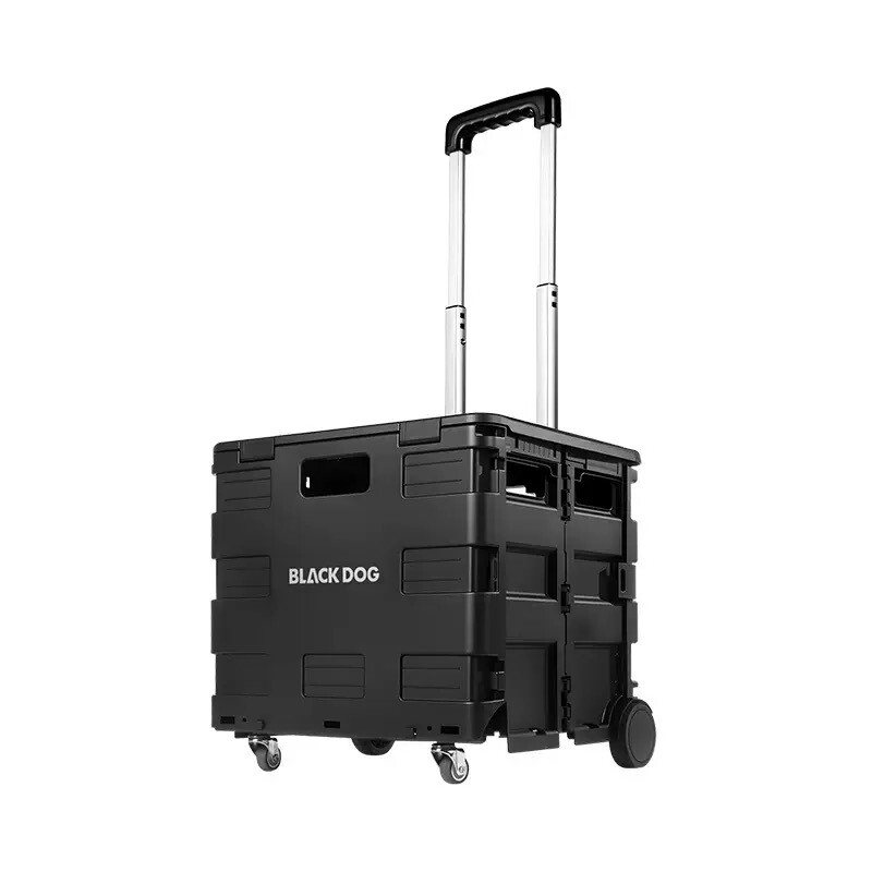 Blackdog黑狗户外折叠收纳箱露营拉杆斜拉野营工具调料零食储物箱