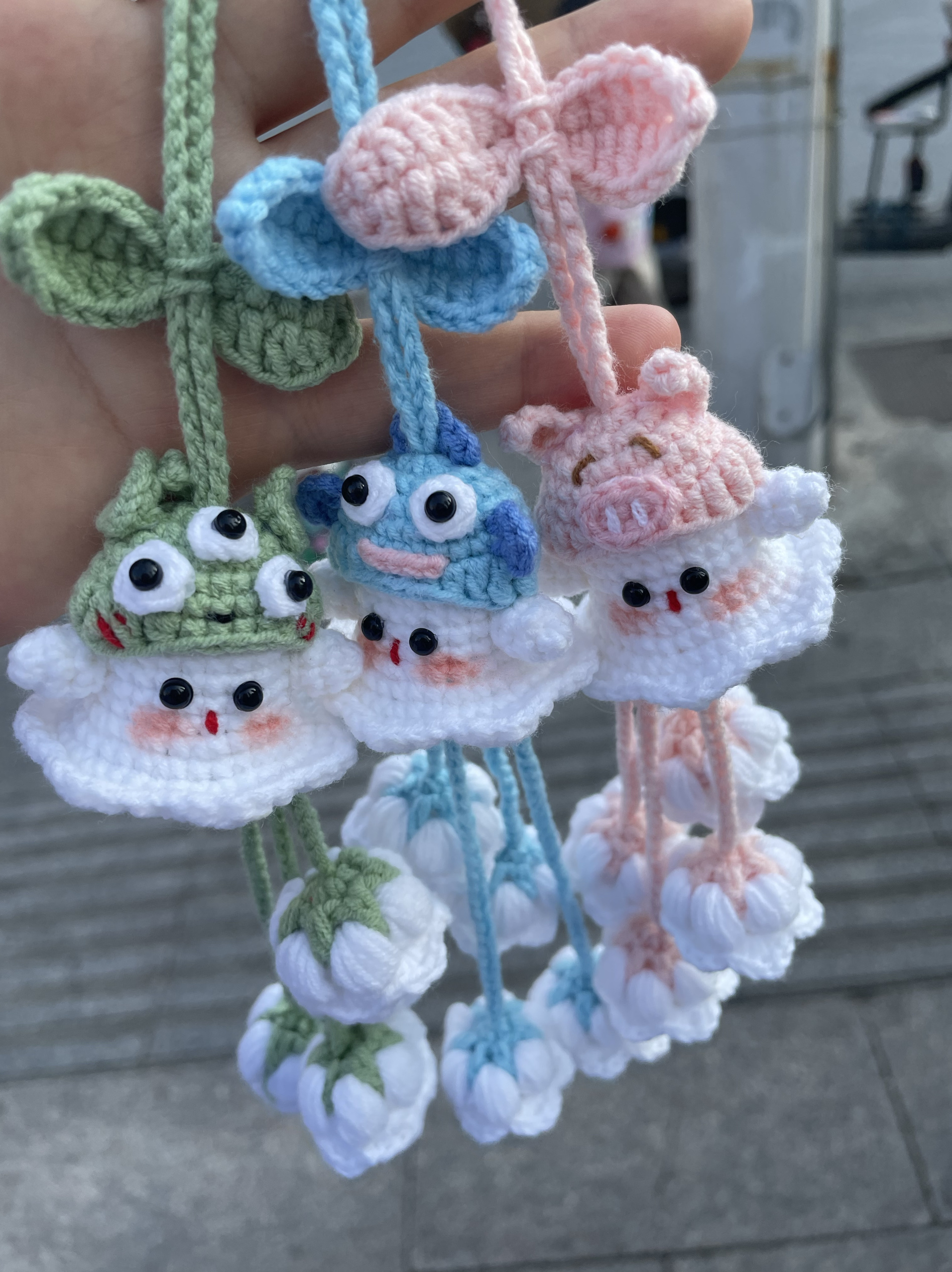 小幽灵挂件铃兰花挂件万圣节礼物