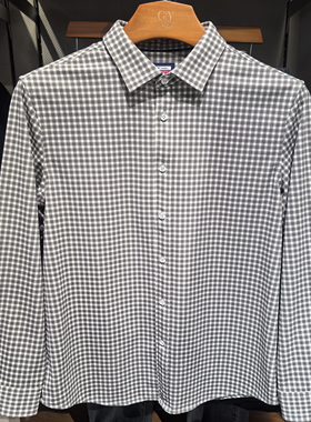 金利来GY男士复古格子长袖衬衫正品商务休闲衬衣SLN0089-PQH17