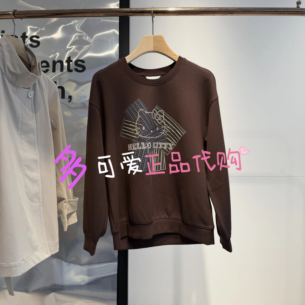 卫衣2026秋BDT3VD3211新款卡通印花宽松圆领休闲上衣不规则畅想