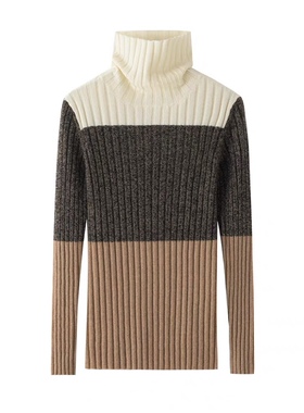 抽条显瘦修饰身形~100%纯山羊绒衫女堆堆领秋冬针织毛衣打底百搭