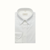 SEEKMITED 衬衣 纯色白色长袖 DP免烫男士 商务休闲纯棉尖领衬衫