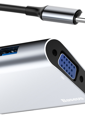 倍思Type-C转换器USB适用于苹果Macbook电脑扩展坞VGA接头网线HDMI接口pro新款air转接器M4拓展坞分线集线器