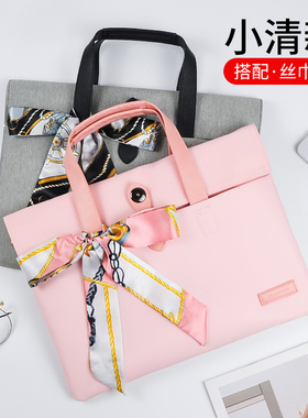 好看的手提电脑包女笔记本适用于华为matebook14苹果macbook联想小新air13便携pro16戴尔15惠普15.6寸轻便M4