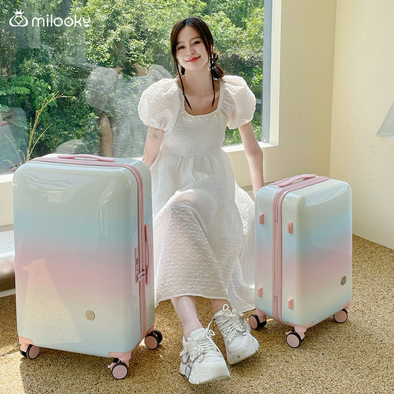 【精选好货】冰淇淋渐变色拉杆箱